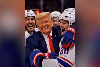 Trump se po vítězství hokejového týmu USA vysmívá Kanadě. Šéf Bílého domu v bizarním AI videu drtí její tým | Novinky.cz: Koktejl